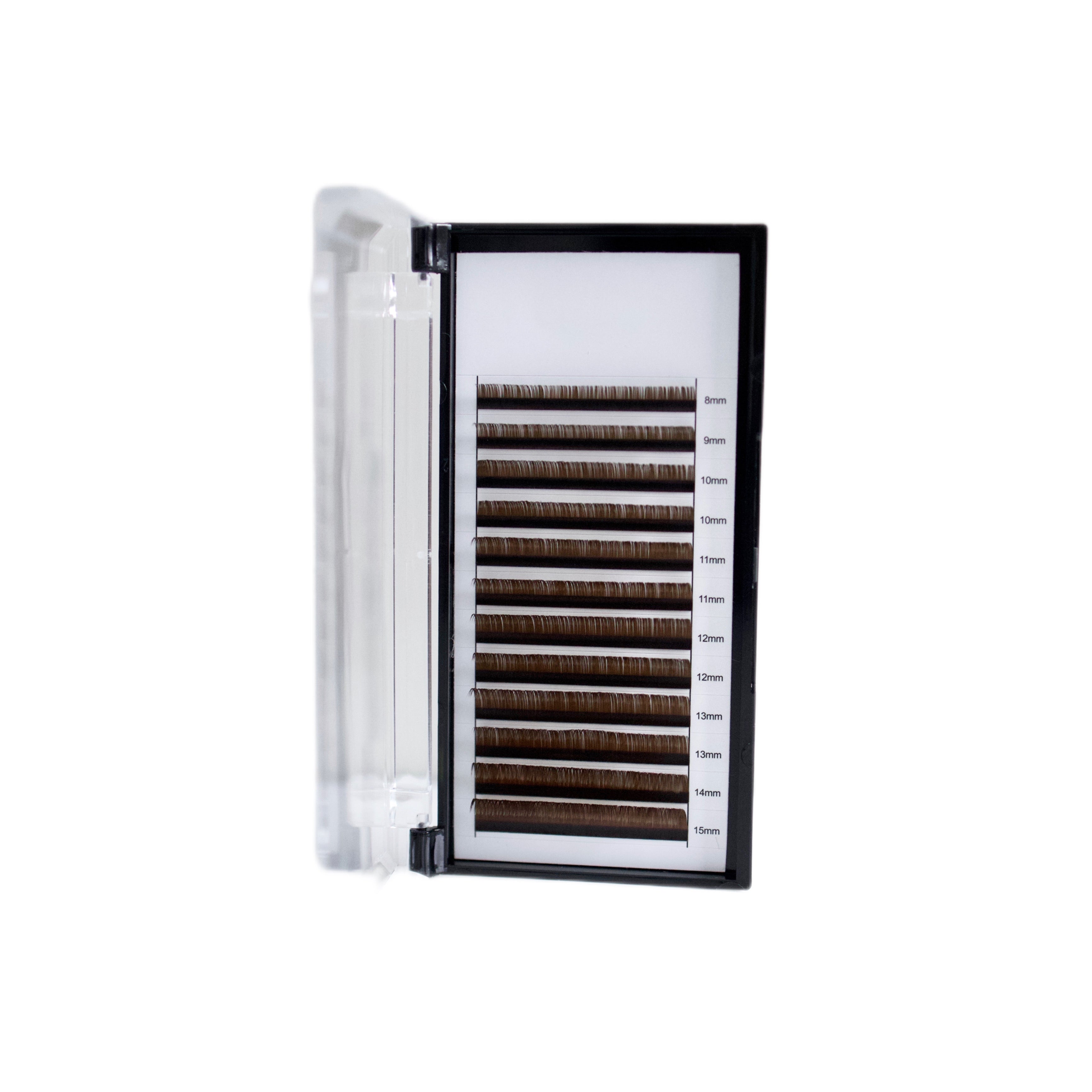 Soft lashes mix L 0,07 8-15 mm brown poistuva